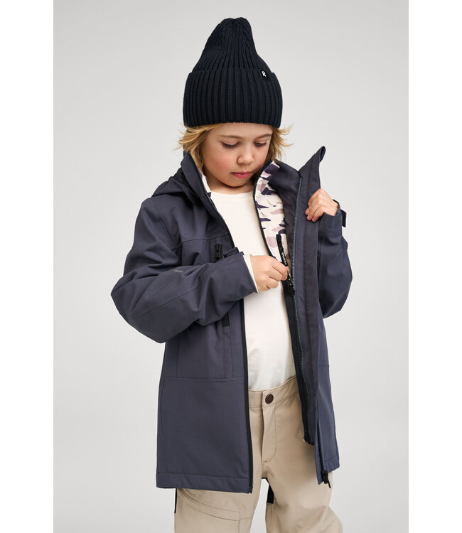 Reima tec Kinder Regenjacke Saarela Soft black