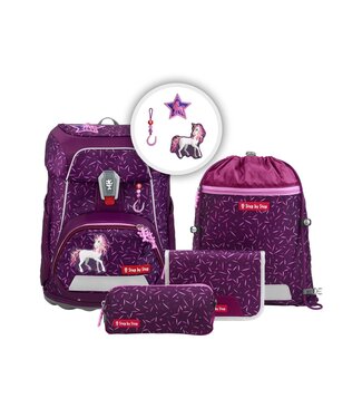 Step by Step Schulrucksack-Set FIT Pretty Unicorn Nuala