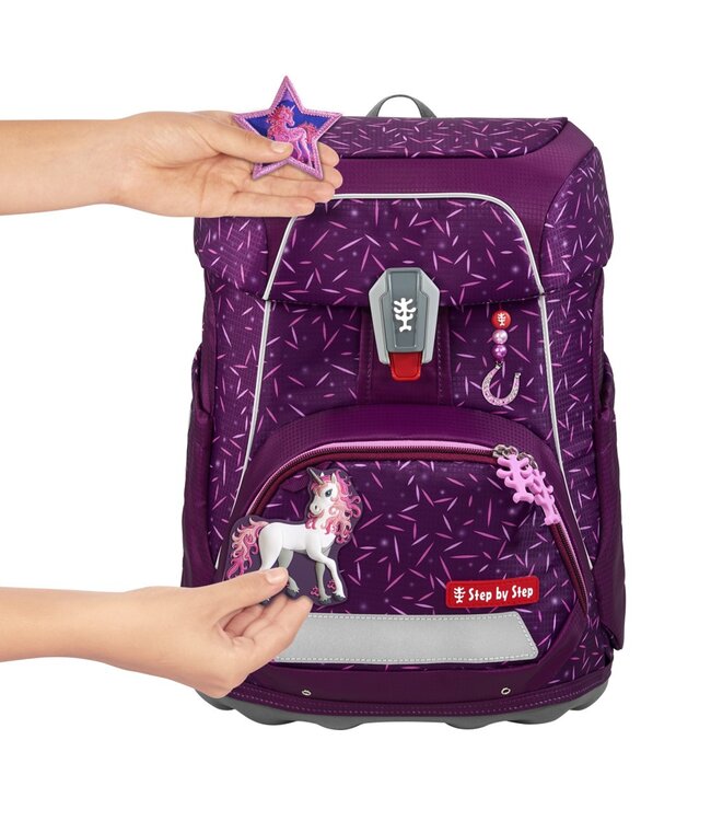 Step by Step Schulrucksack-Set FIT Pretty Unicorn Nuala
