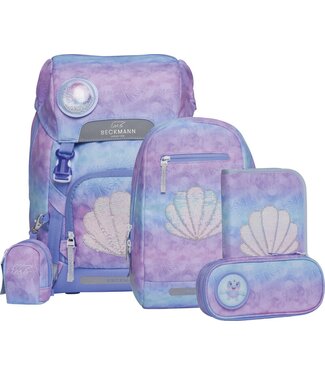 Beckmann Schulrucksack Classic 6-teiliges Set, Seashell