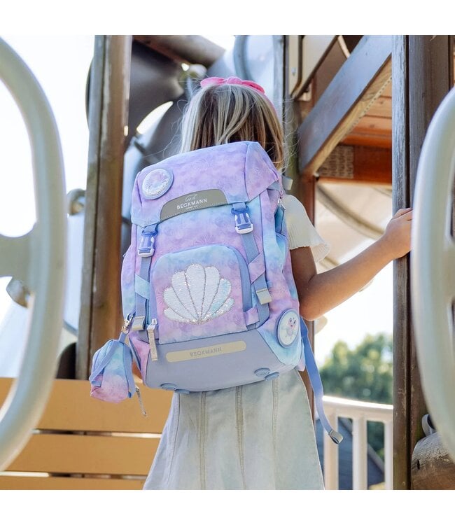 Beckmann Schulrucksack Classic 6-teiliges Set, Seashell