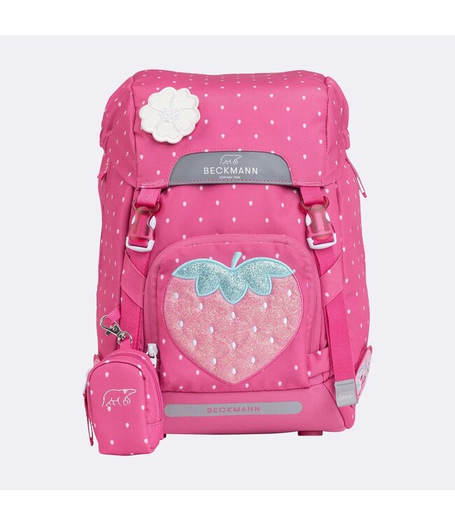 Beckmann Schulrucksack Classic 6-teiliges Set, Strawberry