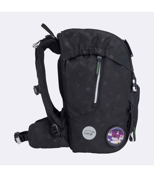 Beckmann Schulrucksack Classic 6-teiliges Set, Pixel