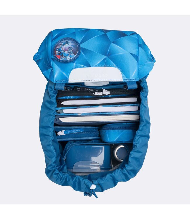 Beckmann Schulrucksack Classic 6-teiliges Set, Blue Lightning