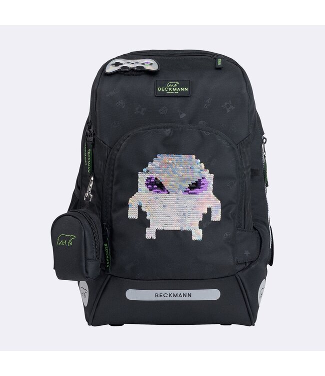 Beckmann Schulrucksack Active Air FLX 6-teiliges Set, Pixel