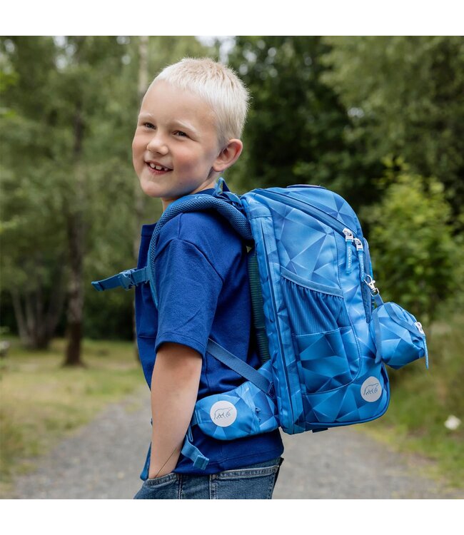 Beckmann Schulrucksack Active Air FLX 6-teiliges Set, Blue Lightning