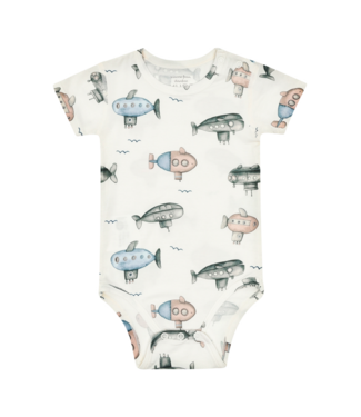 Hust & Claire Bambus Body kurzarm Buller Submarine