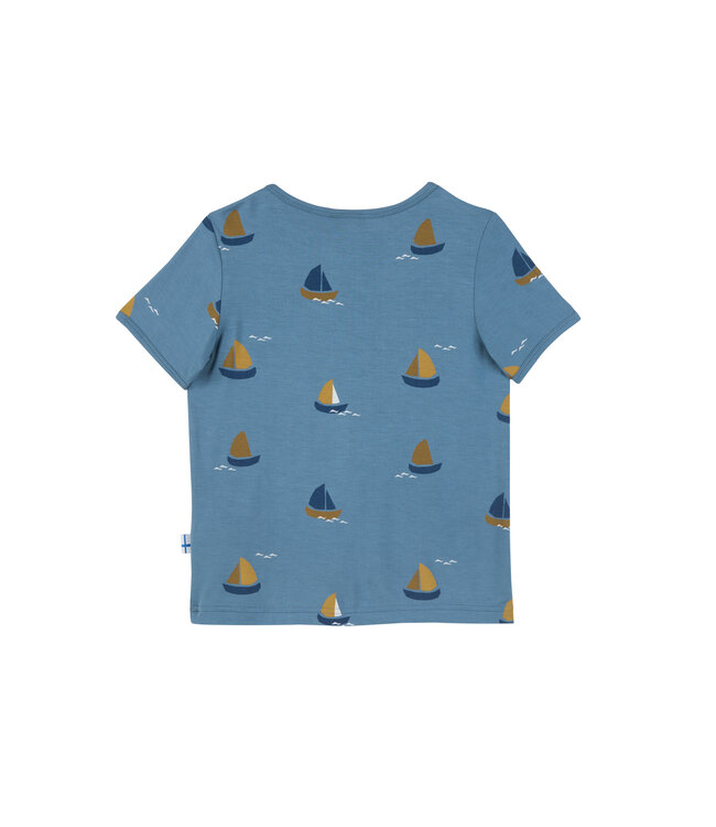 Finkid Bambus T-Shirt ILTA SUN bluestone
