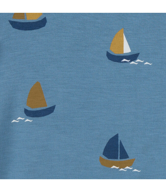 Finkid Bambus T-Shirt ILTA SUN bluestone