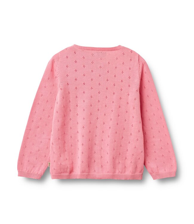 Wheat Mädchen Strickjacke Maia bubblegum