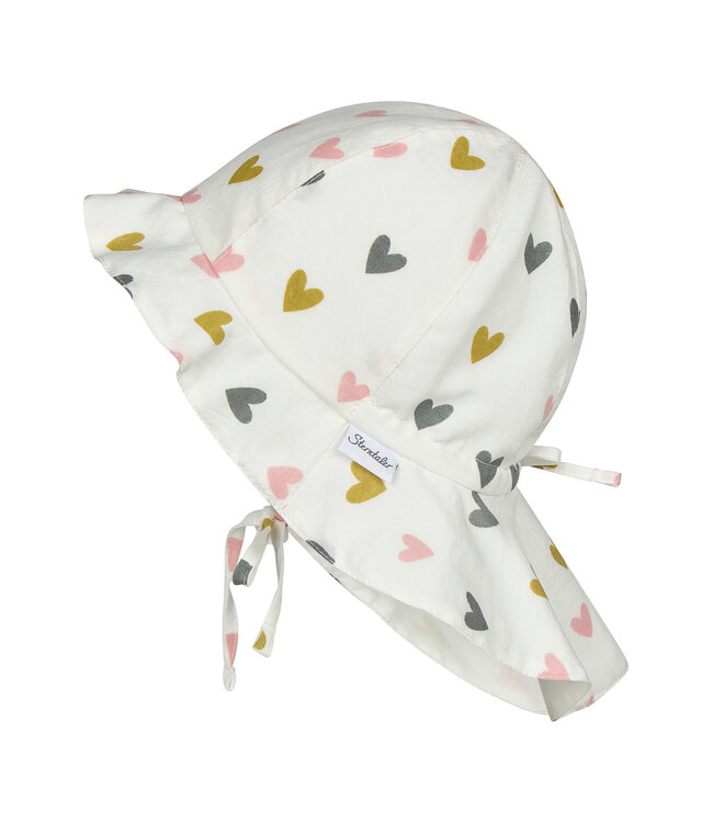 Sterntaler Mädchen Sonnenhut mit Nackenschutz UV 50+