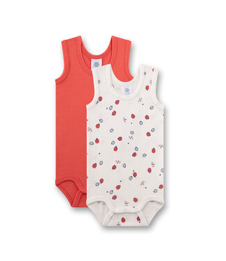 Sanetta Mädchen Body 2er Pack ärmellos Marienkäfer
