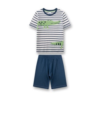 Sanetta Jungen-Schlafanzug kurz Krokodil allover