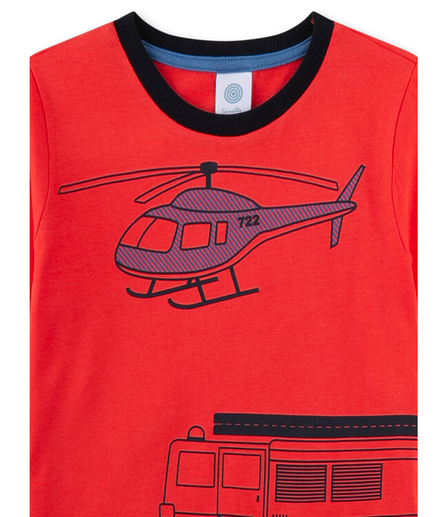 Sanetta Jungen-Schlafanzug kurz Hubschrauber