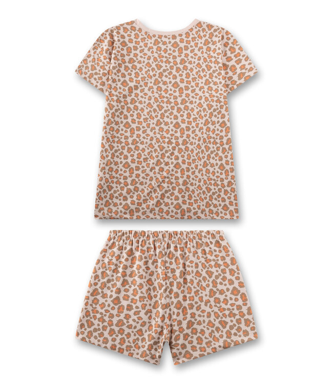 Sanetta Mädchen Schlafanzug kurz Leo-Print