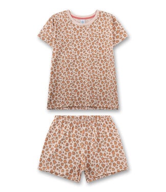 Sanetta Mädchen Schlafanzug kurz Leo-Print