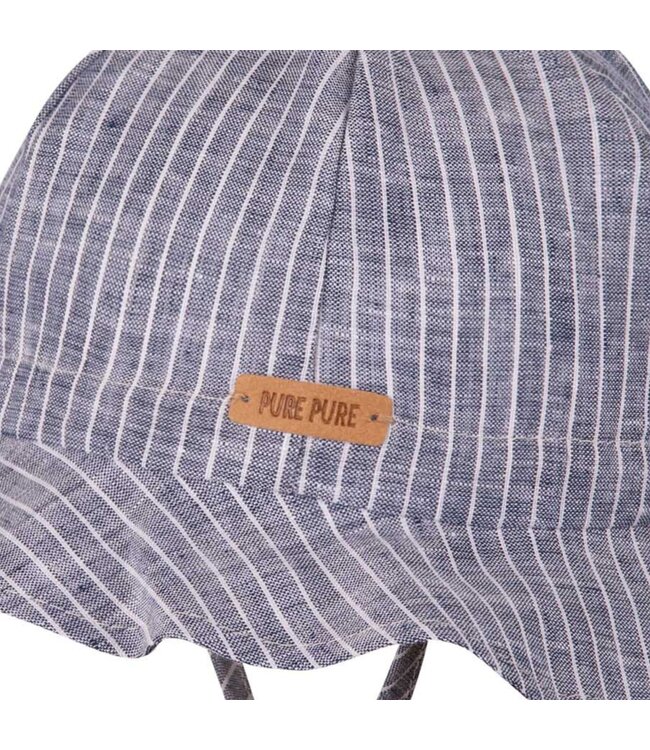 Pure Pure Mädchen Leinen Sonnenhut marine