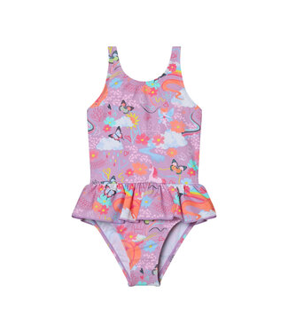 Color Kids Mädchen Badeanzug Lavender Mist