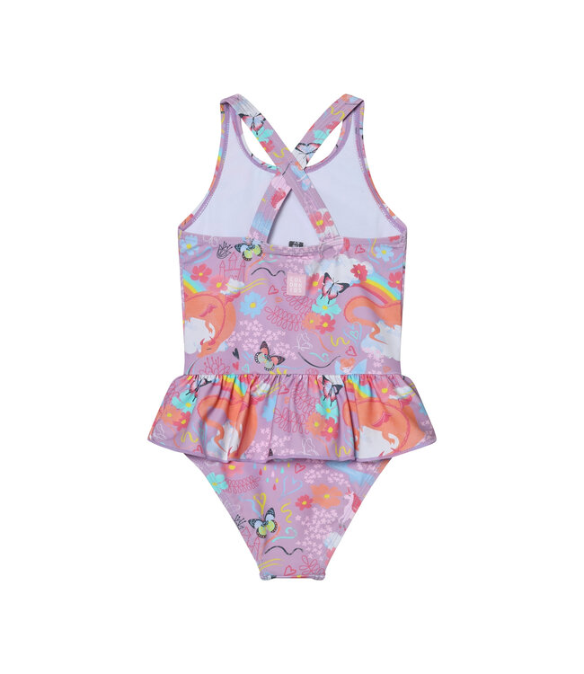 Color Kids Mädchen Badeanzug Lavender Mist