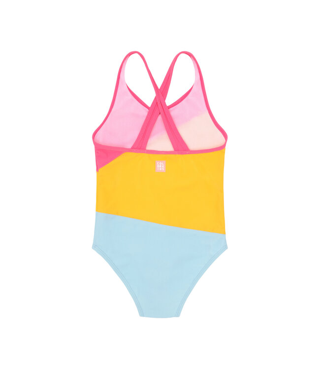 Color Kids Mädchen Badeanzug Colorblock