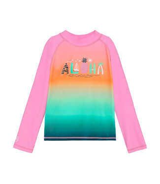 Color Kids Badeshirt langarm Begonia Pink