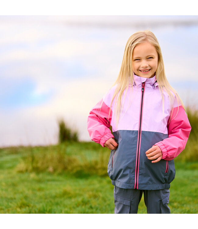 Color Kids Regenjacke Colorblock Orchid Bloom