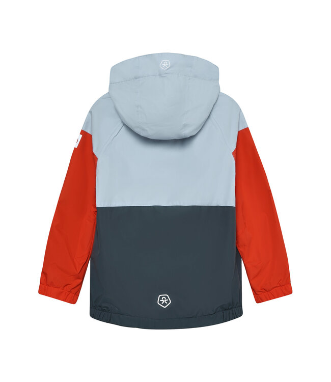Color Kids Regenjacke Colorblock Cerulean