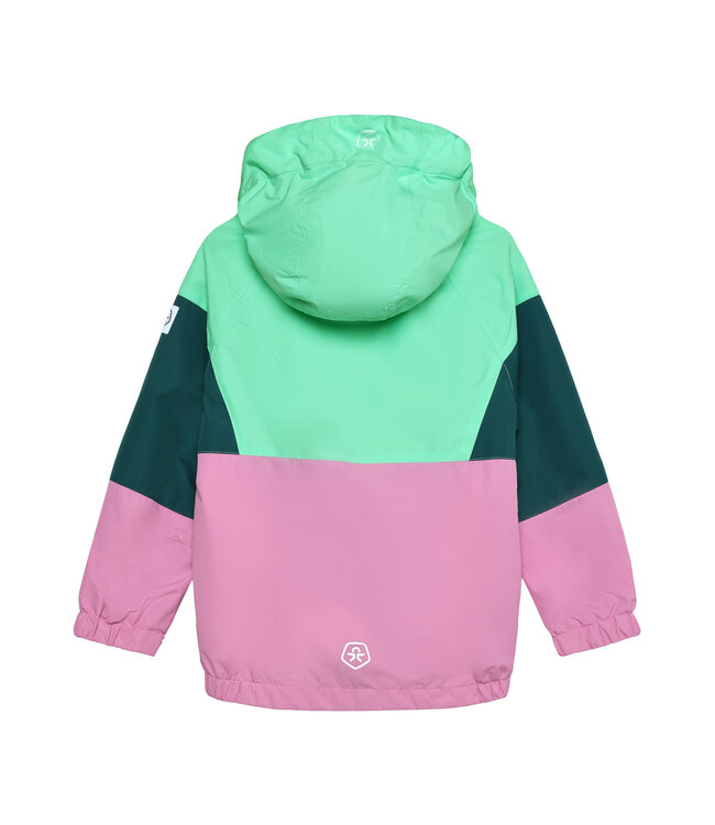 Color Kids Regenjacke Colorblock Begonia Pink