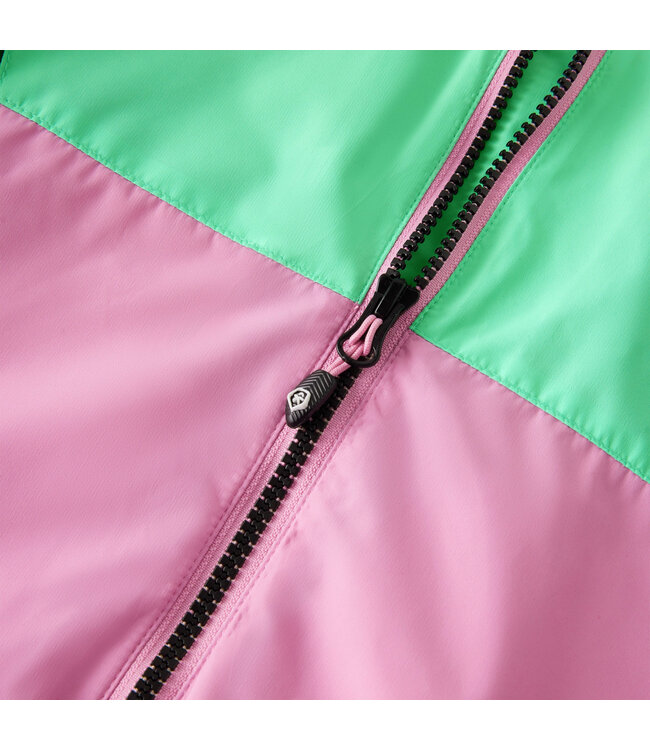 Color Kids Regenjacke Colorblock Begonia Pink