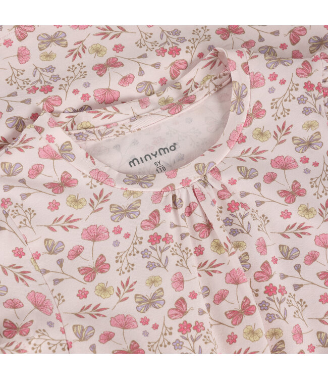 Minymo Mädchen Kleid Raindrops on Roses