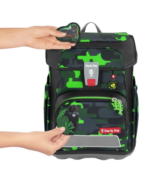 Step by Step Schulrucksack-Set CLOUD Black Cat Chiko