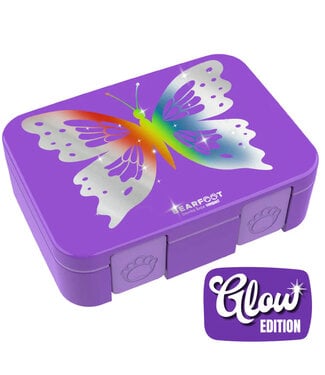 Bearfoot Brotdose Bento box COMPACT Schmetterling GLOW