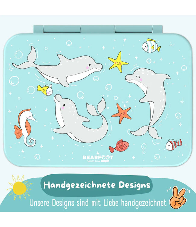 Bearfoot Brotdose Bento box COMPACT Delfin