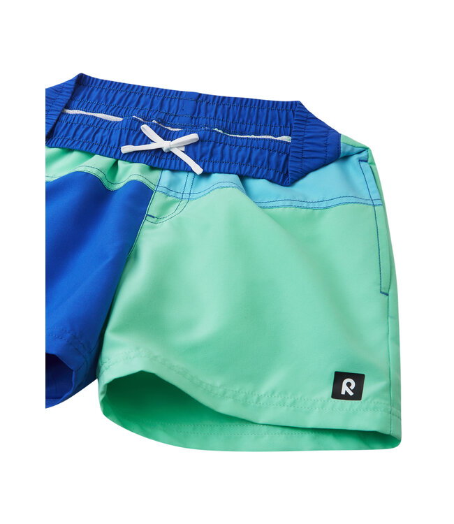 Reima Jungen SunProof Badeshorts Palmu Sparkly Blue