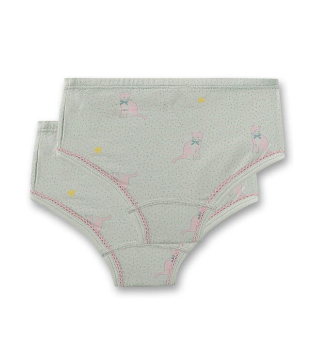 Sanetta Mädchen-Slips (Doppelpack) Katze