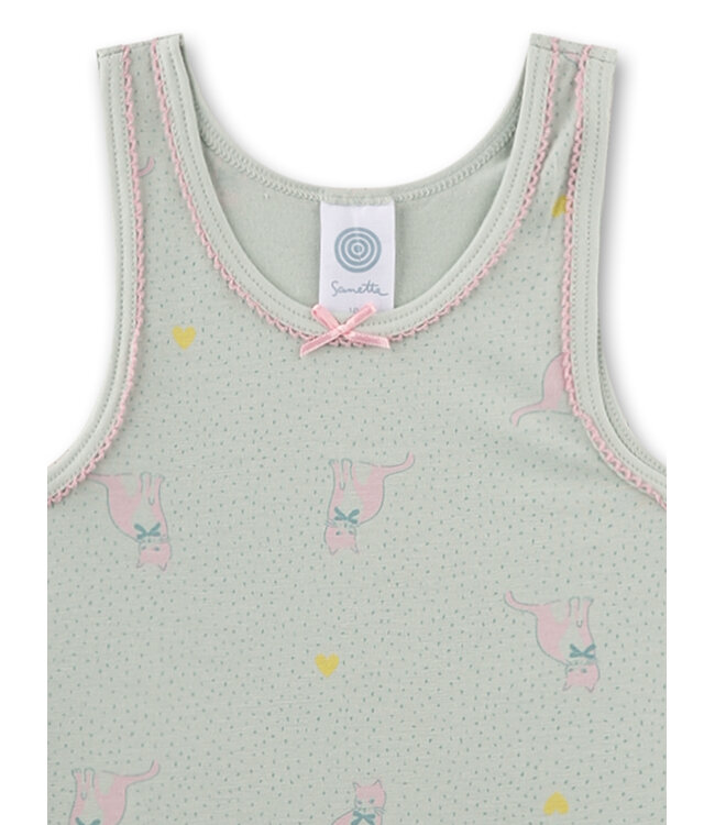 Sanetta Mädchen-Unterhemd Katze