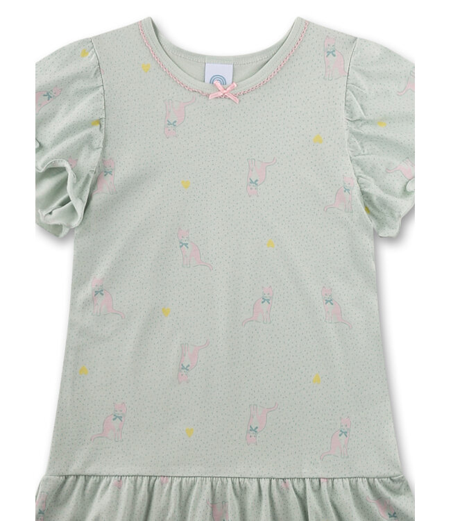 Sanetta Mädchen Nachthemd kurzarm Katze