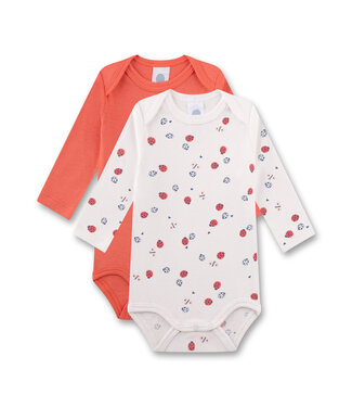 Sanetta Mädchen Body 2er Pack kurzarm Marienkäfer