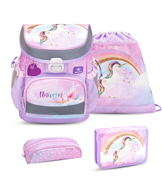 Belmil MINI FIT Schulrucksack-Set Rainbow Unicorn