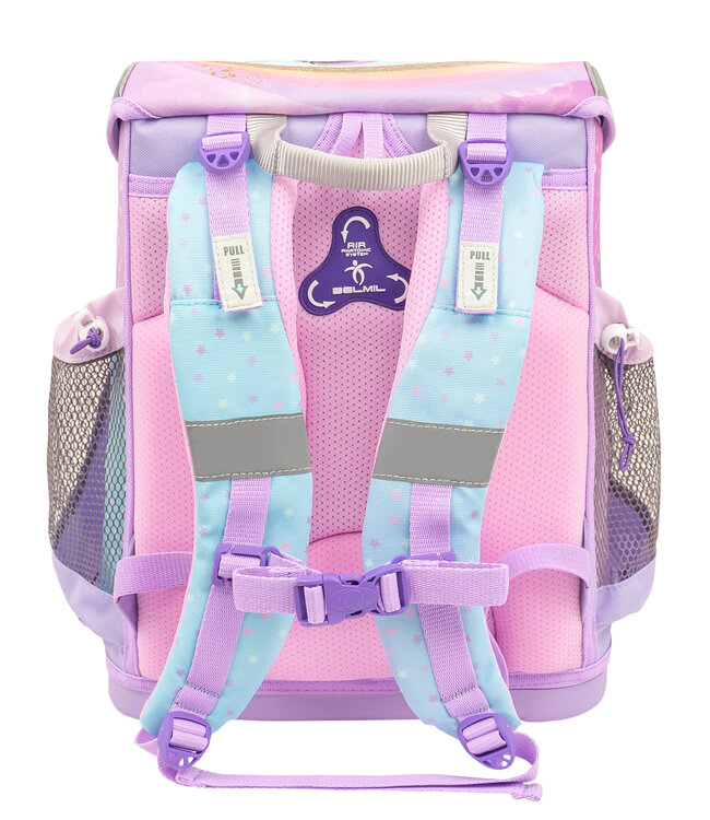 Belmil MINI FIT Schulrucksack-Set Rainbow Unicorn