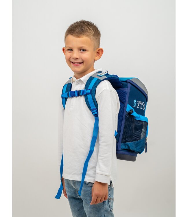 Belmil MINI FIT Schulrucksack-Set Racing Blue Neon