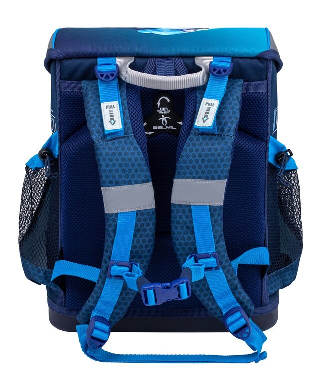 Belmil MINI FIT Schulrucksack-Set Racing Blue Neon