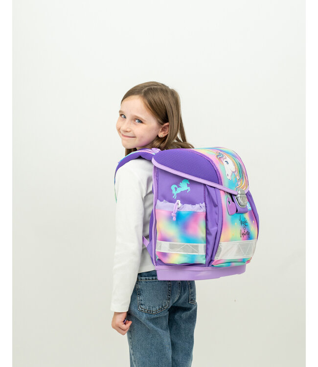 Belmil CLASSY Schulrucksack-Set Rainbow Color