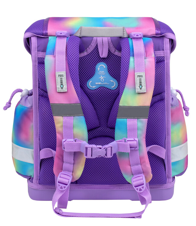 Belmil CLASSY Schulrucksack-Set Rainbow Color