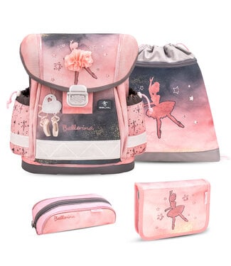 Belmil CLASSY Schulrucksack-Set Ballerina Black Pink