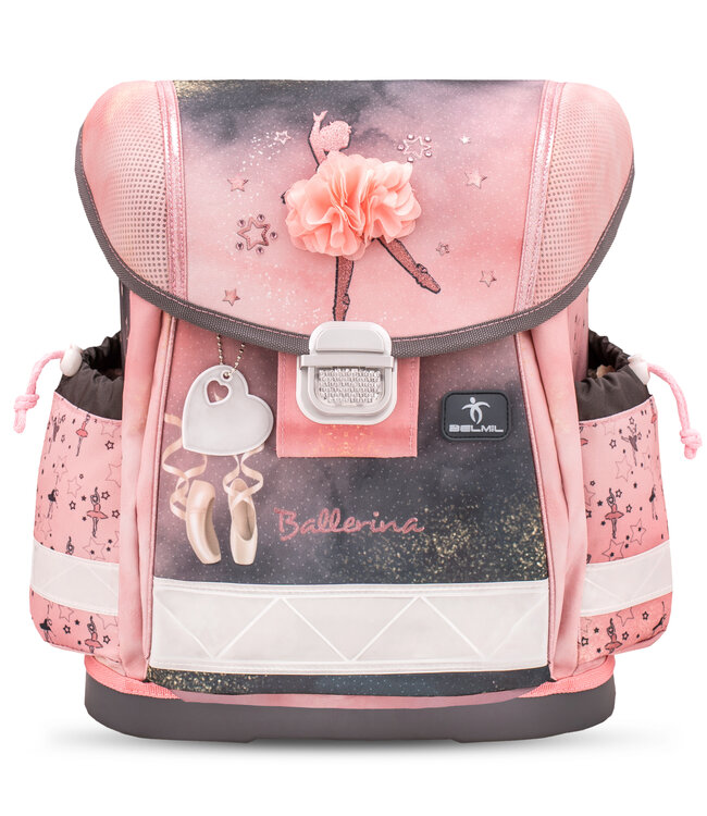 Belmil CLASSY Schulrucksack-Set Ballerina Black Pink
