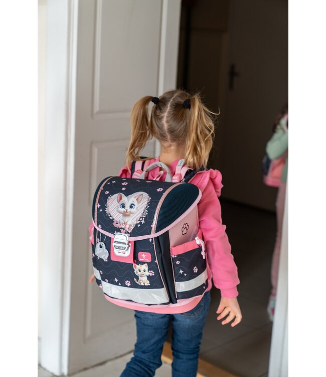 Belmil CLASSY Schulrucksack-Set Cute Kitten
