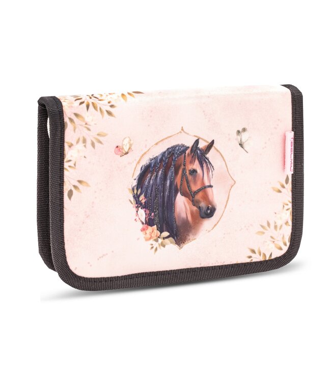 Belmil CLASSY Schulrucksack-Set Horse Chestnut