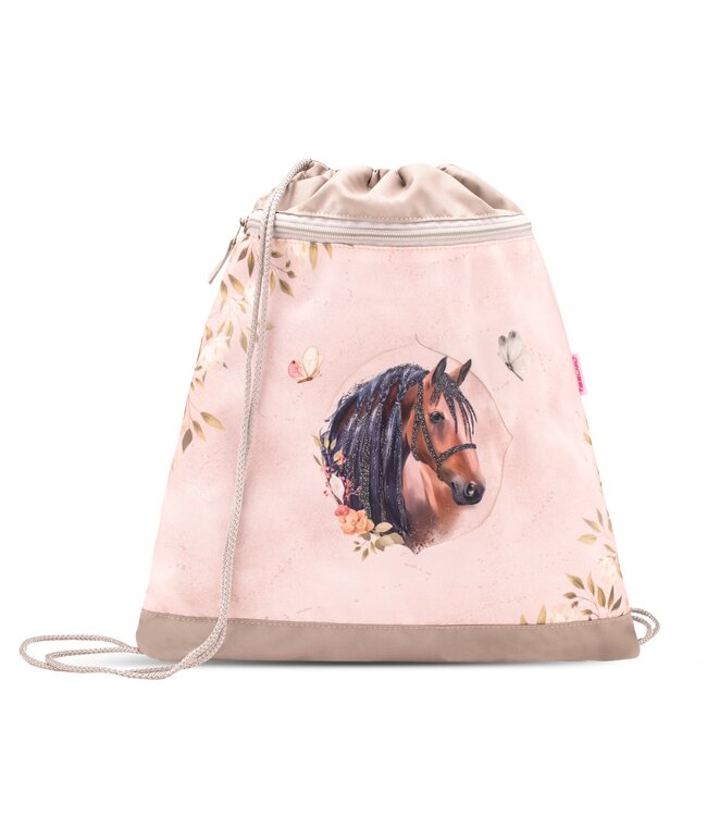 Belmil CLASSY Schulrucksack-Set Horse Chestnut