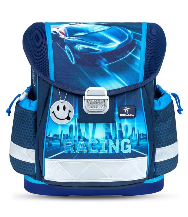 Belmil CLASSY Schulrucksack-Set Racing Blue Neon